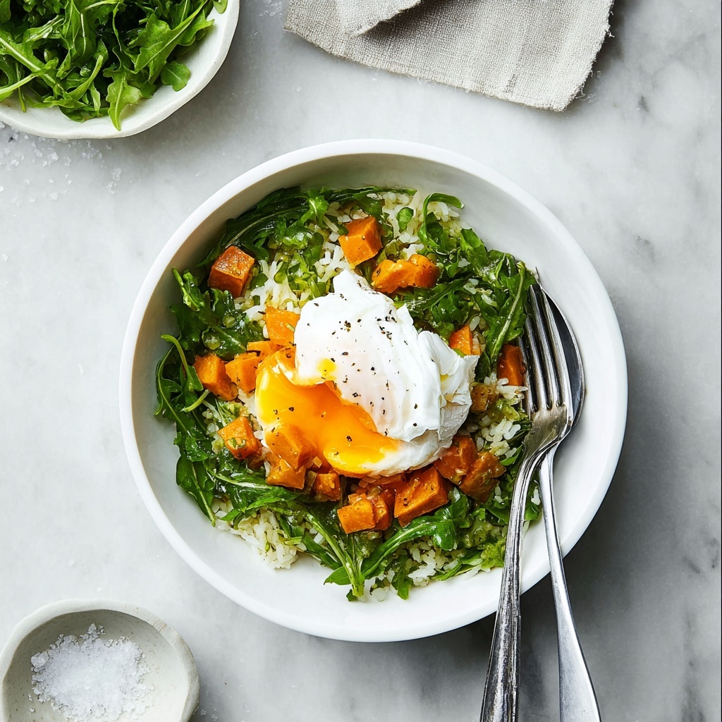 Sweet Potato Bowl with Green Curry and Poached Egg Recipe - Recipe Image