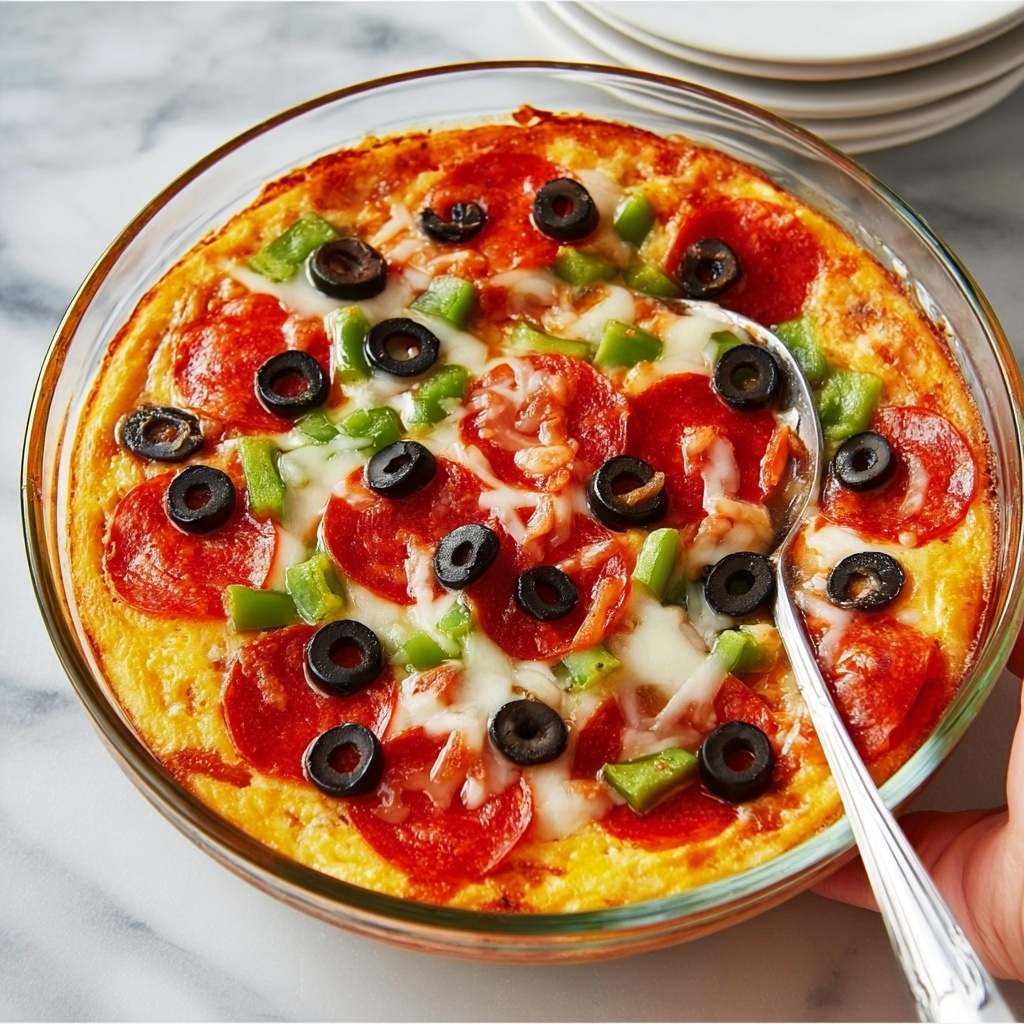 Hot Pizza Dip with Crispy Pepperoni and Toasted Baguette Recipe - Recipe Image