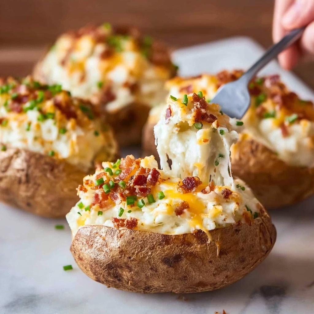 Twice Baked Potatoes Recipe (Best Ever) Recipe - Recipe Image