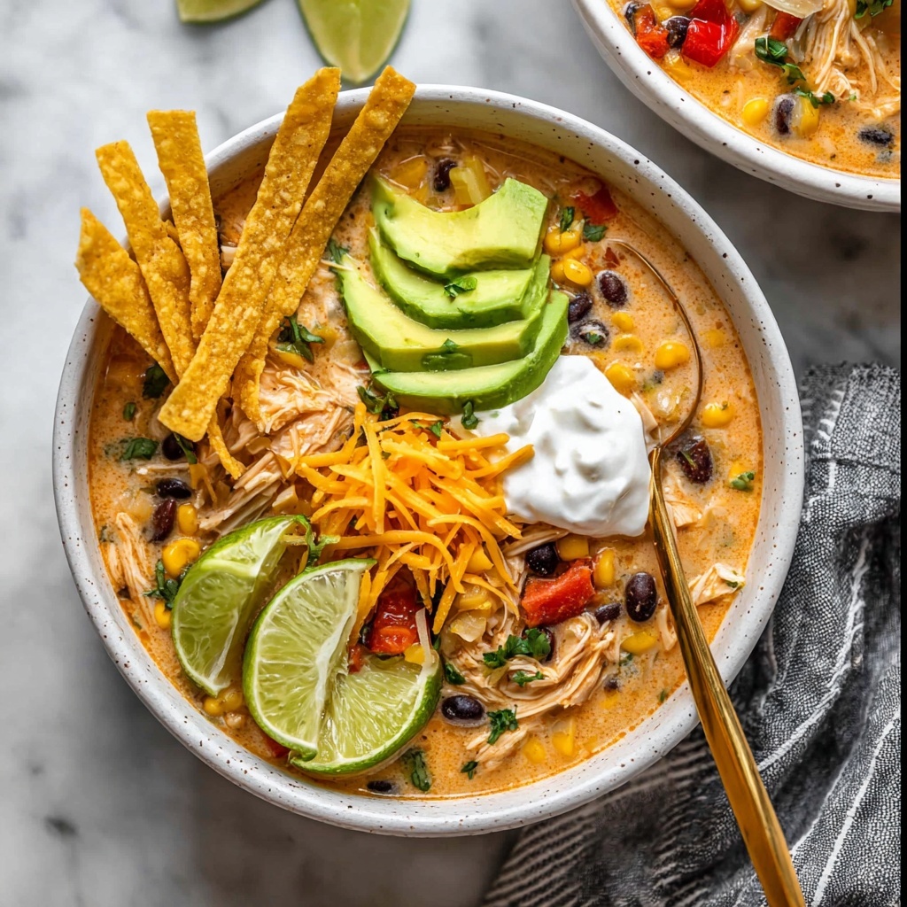 Creamy Chicken Tortilla Soup Recipe - Recipe Image