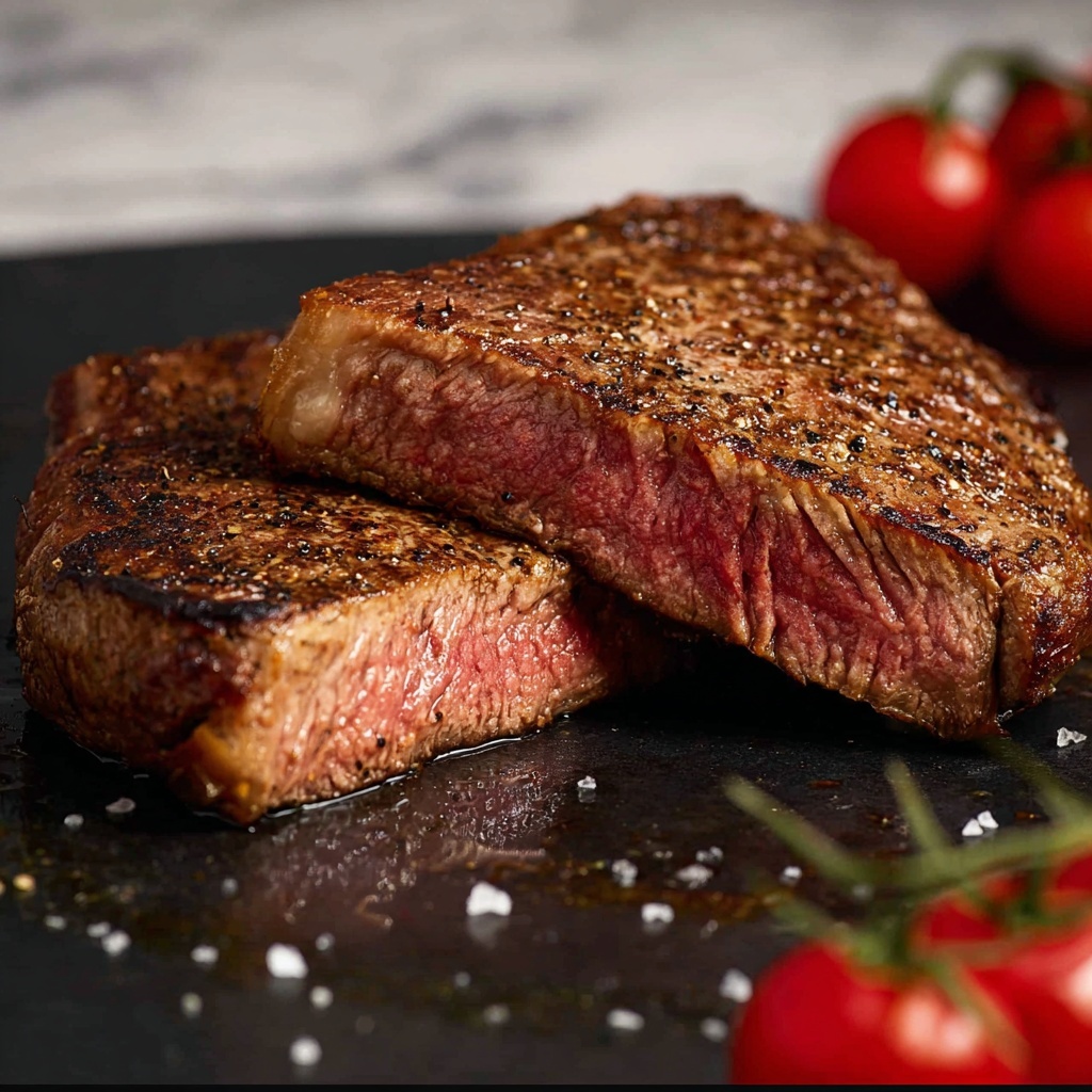 Perfectly Seared Filet Mignon with Garlic-Infused Butter Recipe - Recipe Image