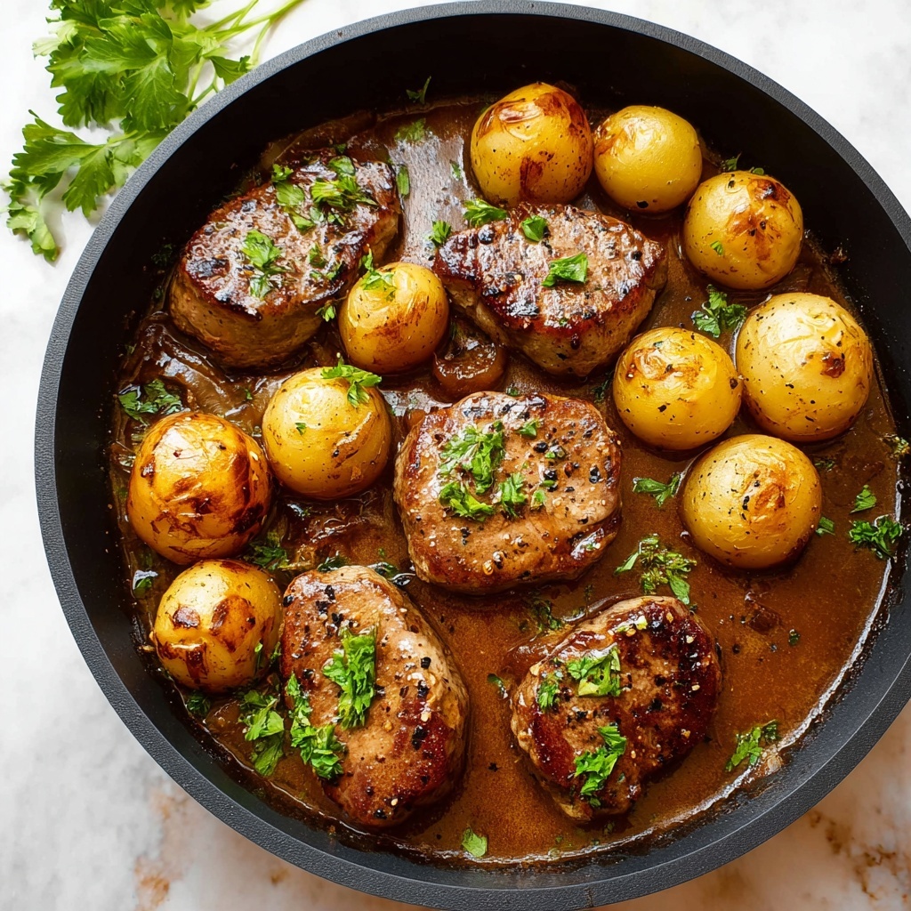 Honey Mustard Pork Chops Recipe - Recipe Image