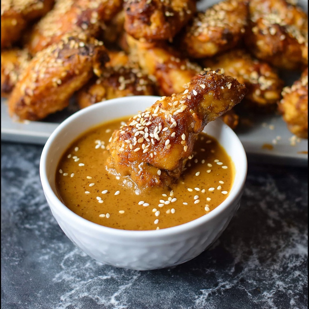 Thai Chicken Wings with Spicy Peanut Sauce Recipe - Recipe Image