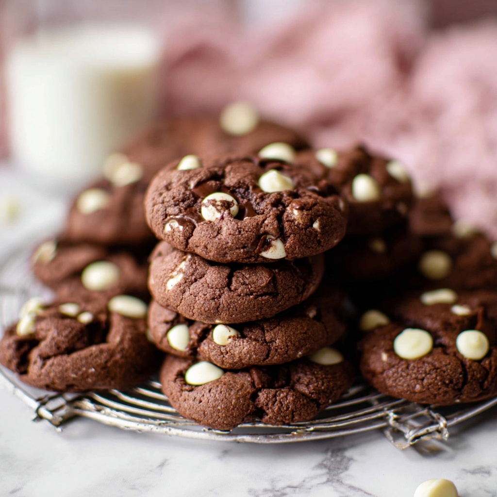 Chocolate Cake Mix Cookies with White Chocolate Chips Recipe - Recipe Image