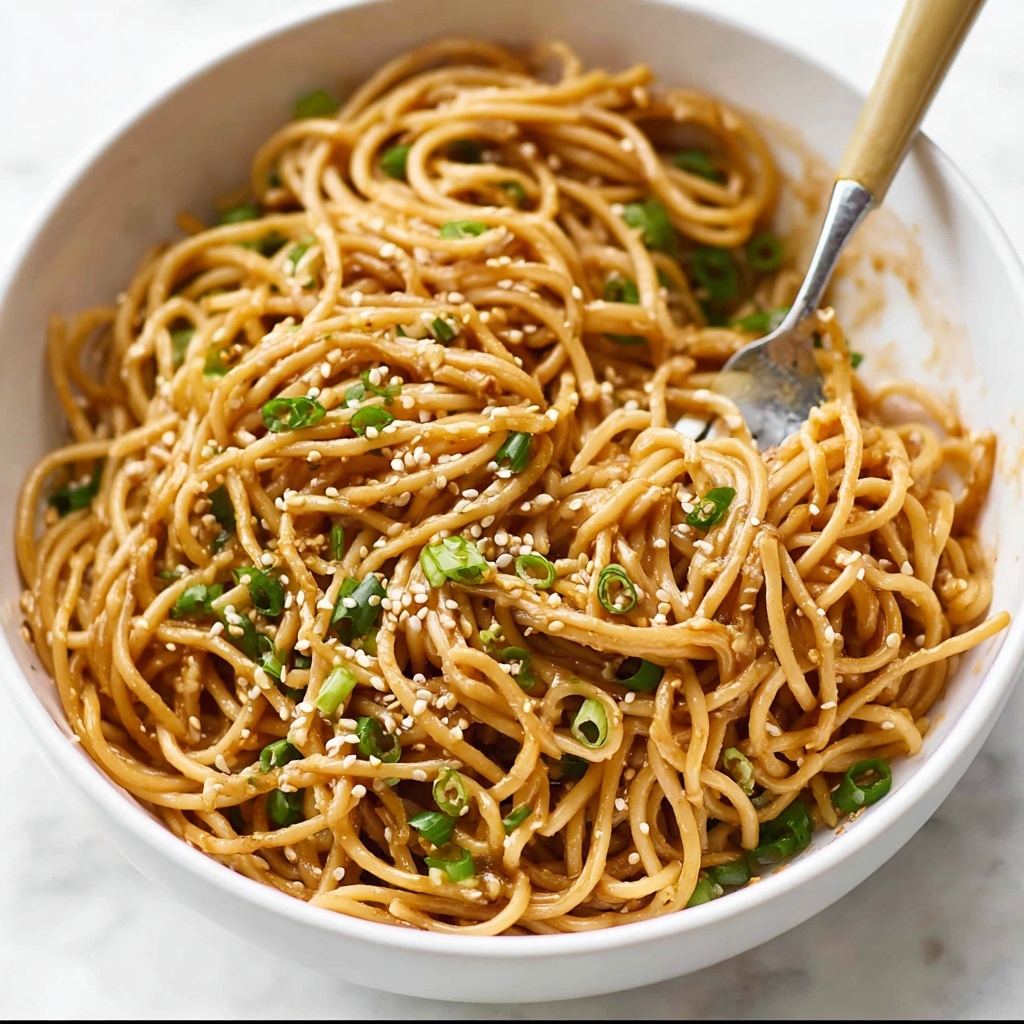 Easy Sesame Noodles with Garlic, Ginger, and Peanuts Recipe - Recipe Image