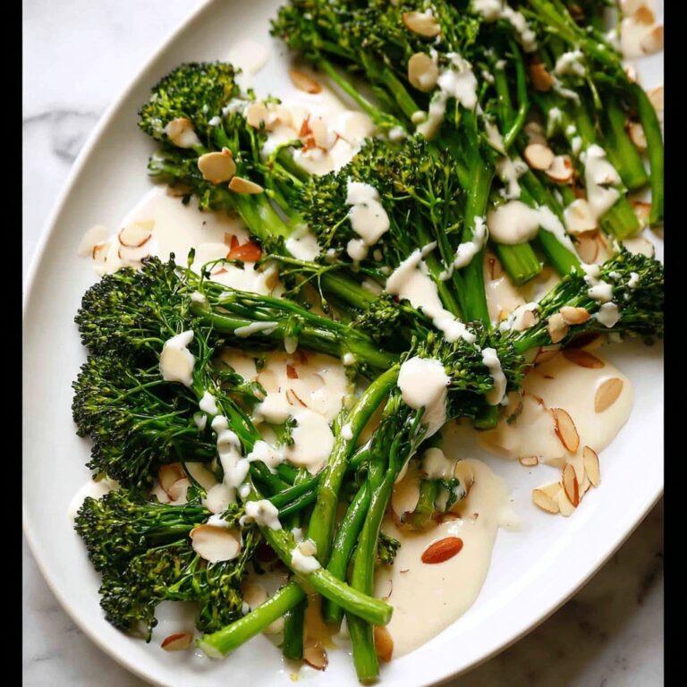 Roasted Broccolini with Tahini Sauce Recipe