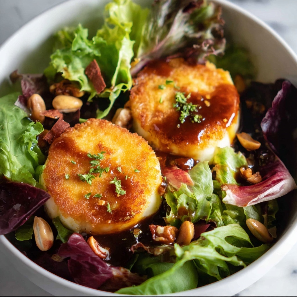 Warm French Goat's Cheese Salad (Salade de Chêvre Chaud) Recipe - Recipe Image