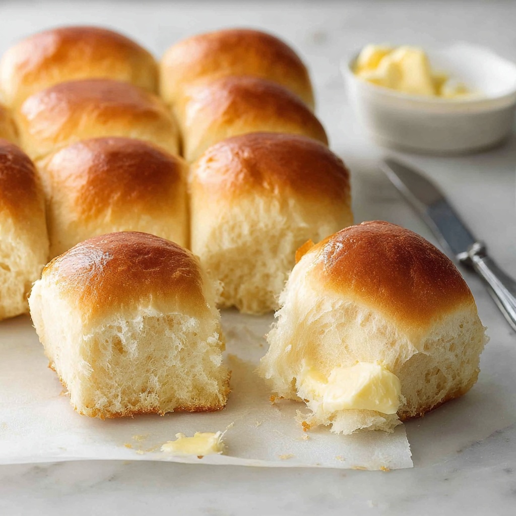 Soft No-Knead Dinner Rolls Recipe - Recipe Image