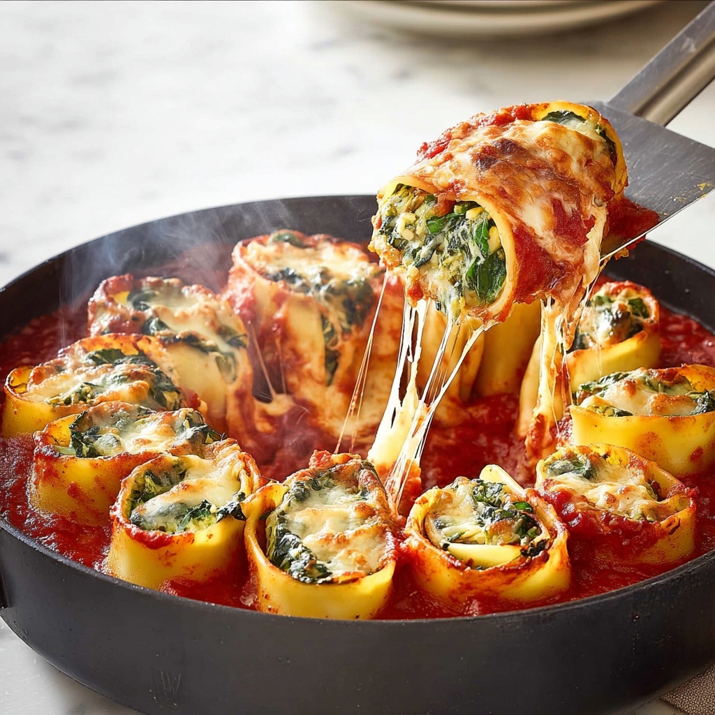 Baked Spinach and Ricotta Rotolo Recipe - Recipe Image
