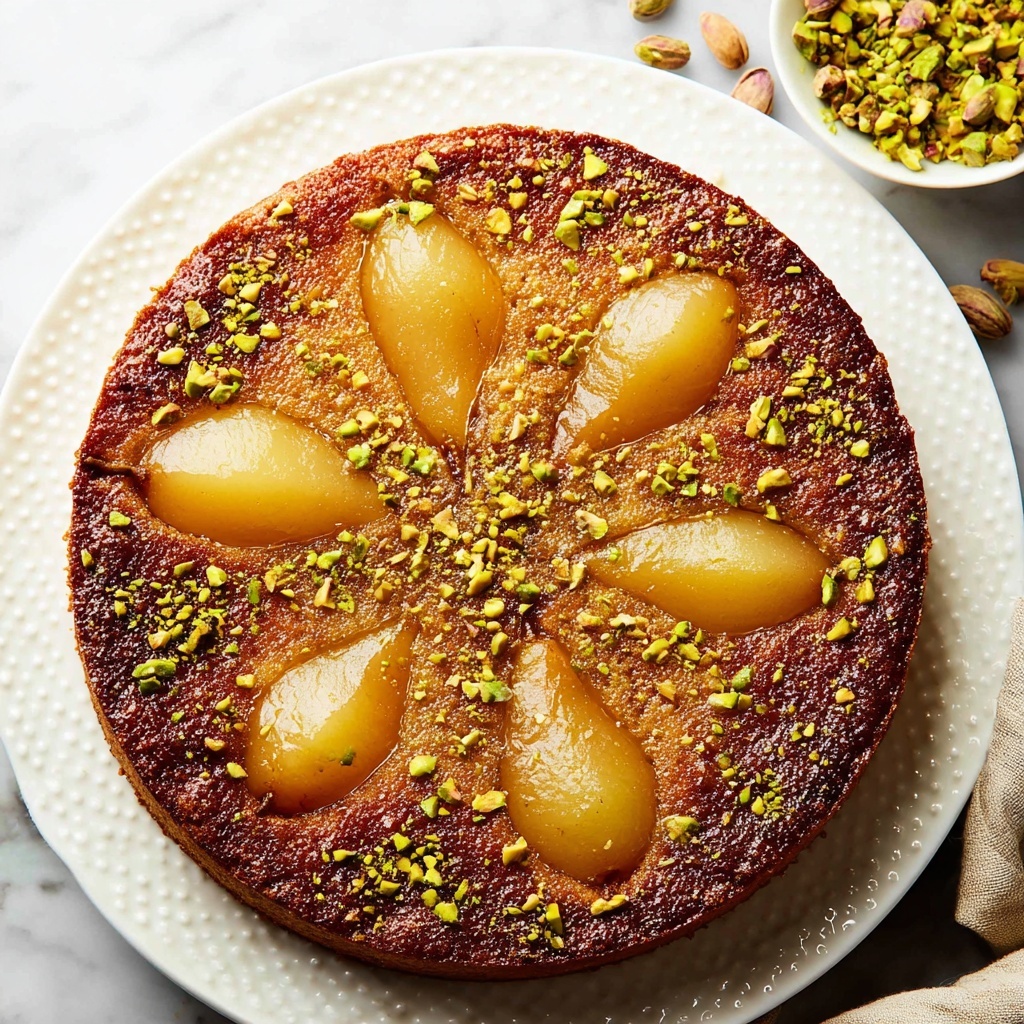 Pistachio Pear Tart Recipe - Recipe Image
