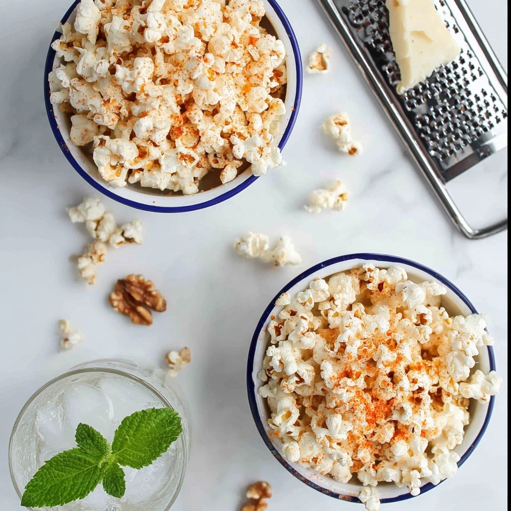 Spicy Parmesan Party Popcorn Recipe - Recipe Image