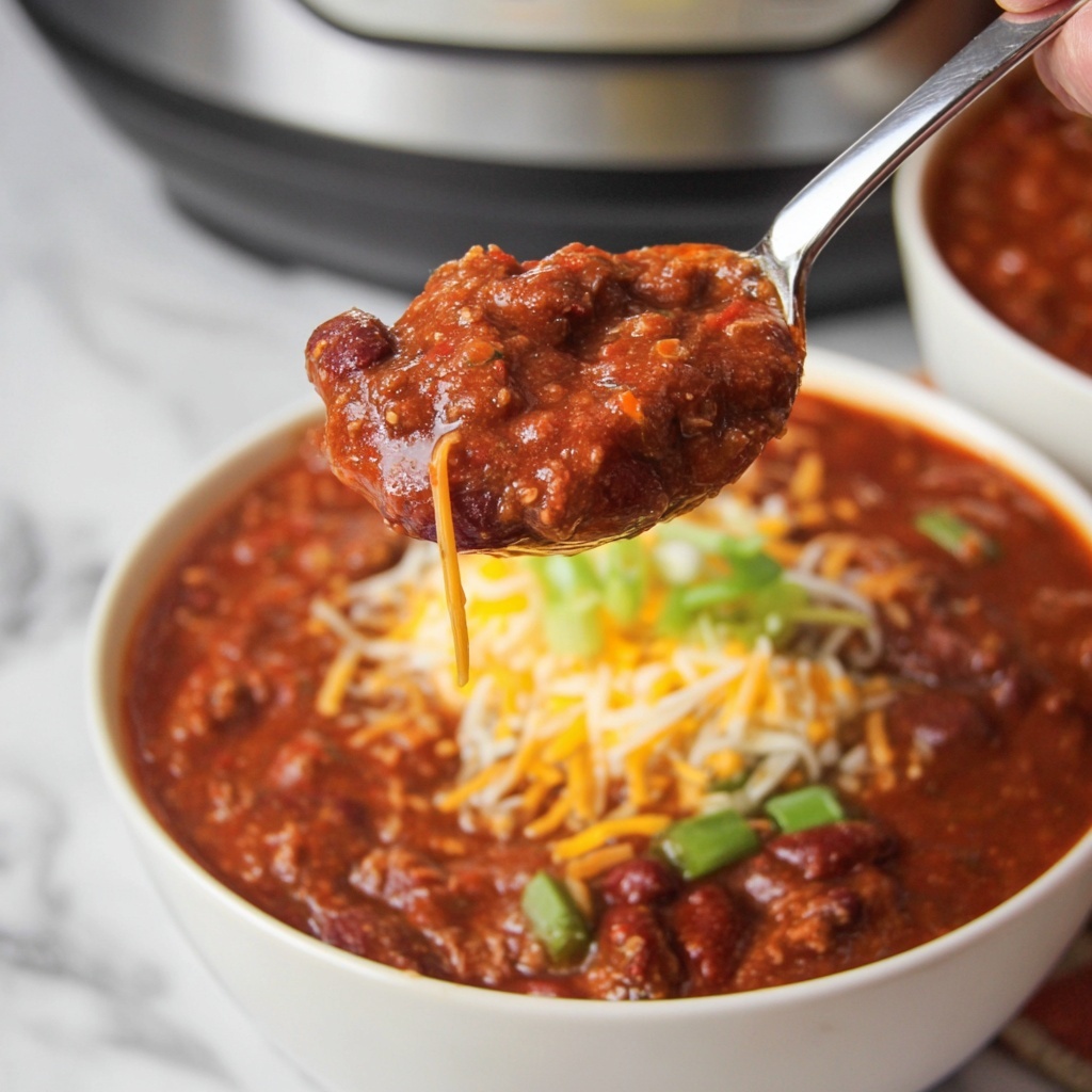 Instant Pot Three Bean Chili Recipe - Recipe Image