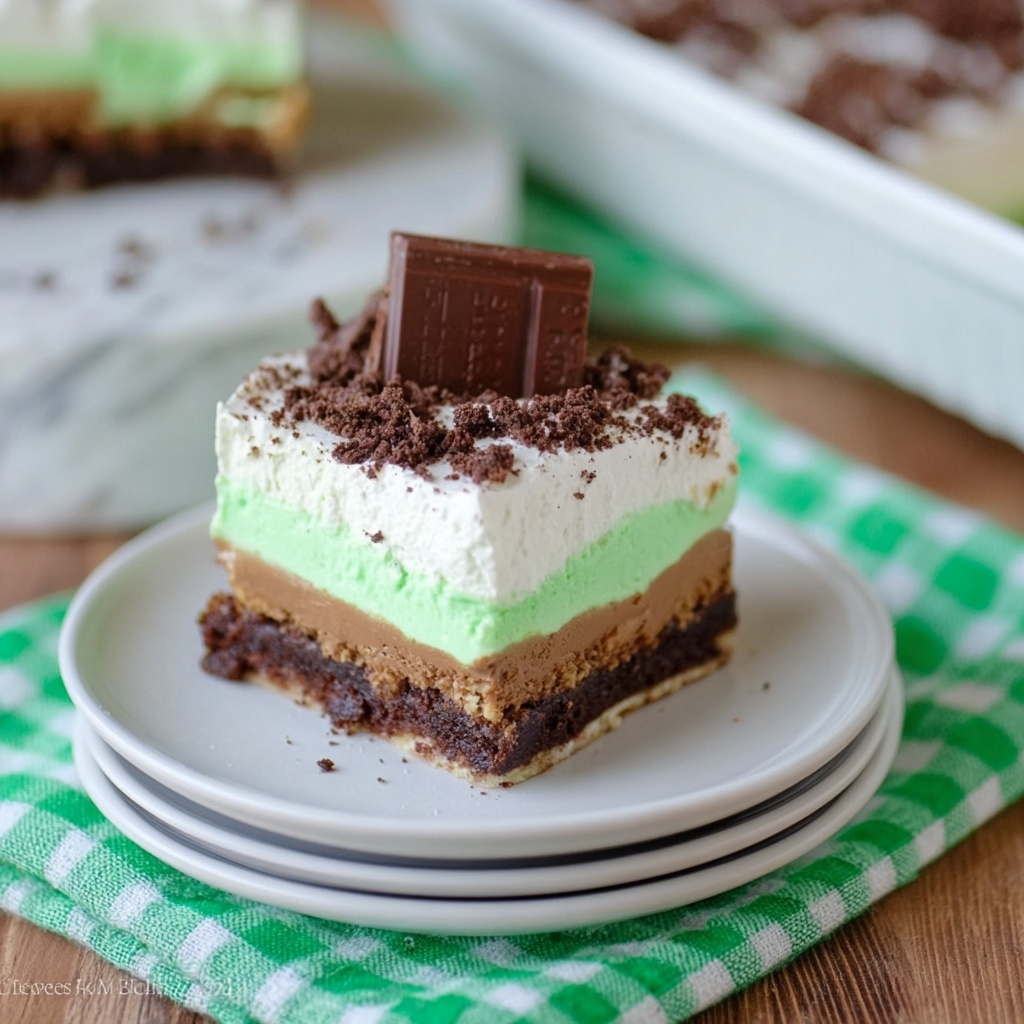 Mint Chocolate Lasagna Recipe - Recipe Image