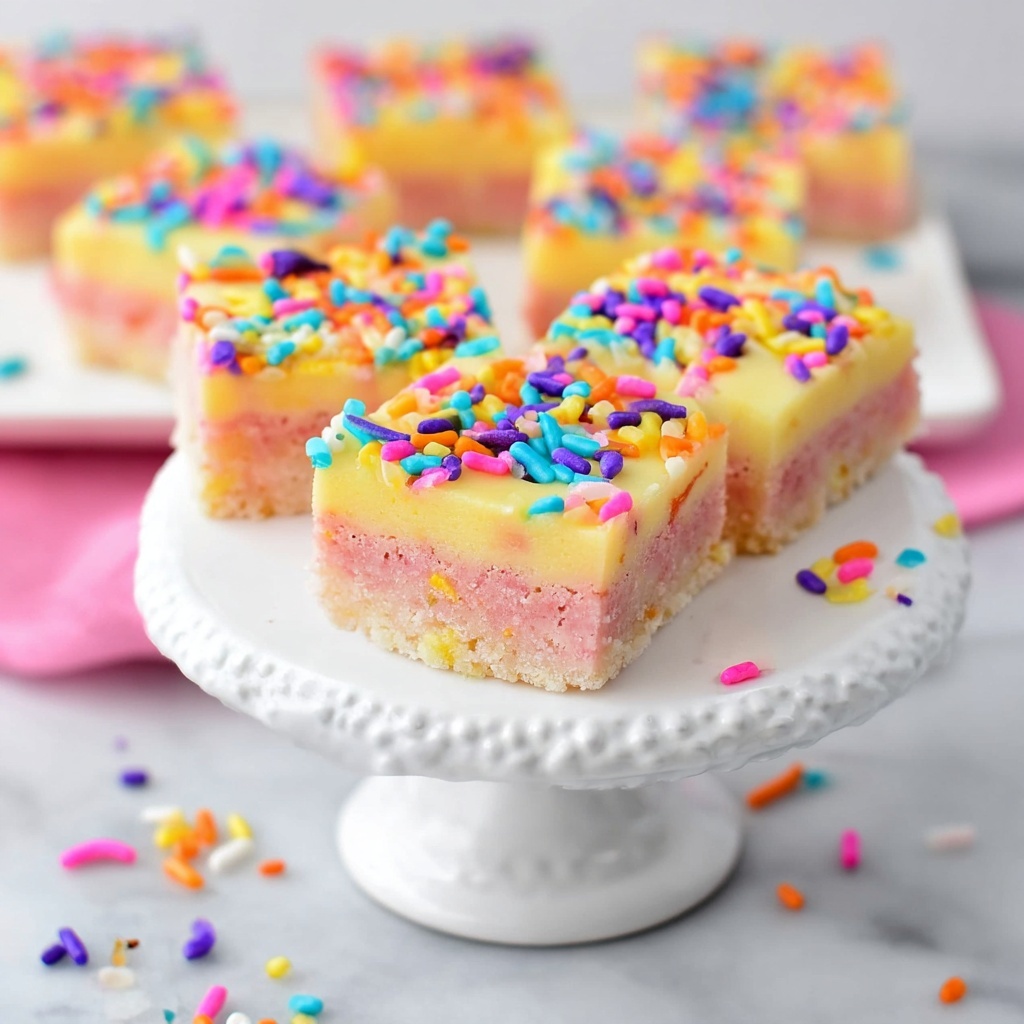 Ooey Gooey Cake Mix Bars with Sprinkles Recipe - Recipe Image