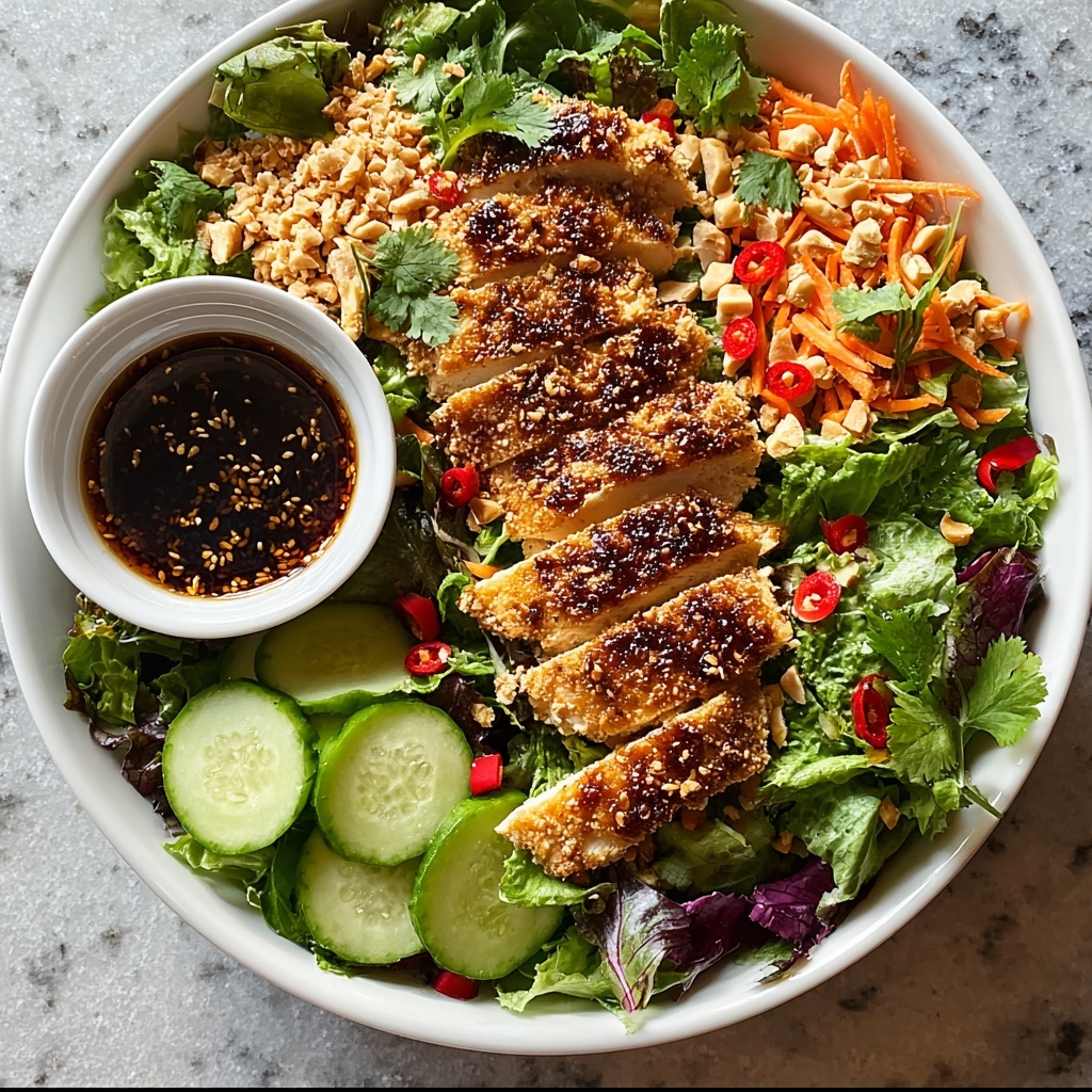 Grilled Tangy Asian Chicken Salad Recipe - Recipe Image