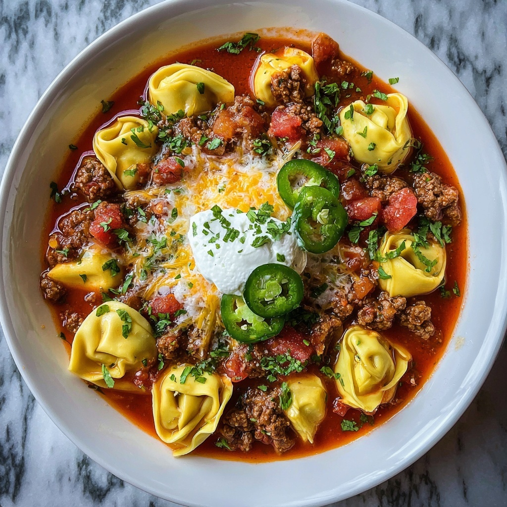 Beef Enchilada Tortellini Recipe - Recipe Image