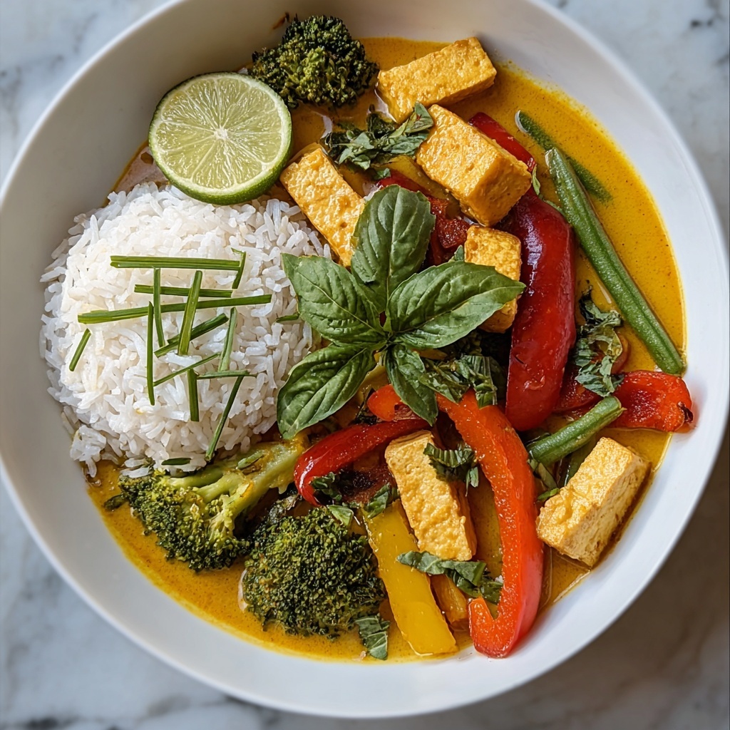 Spicy Vegan Thai Vegetable Curry Recipe - Recipe Image