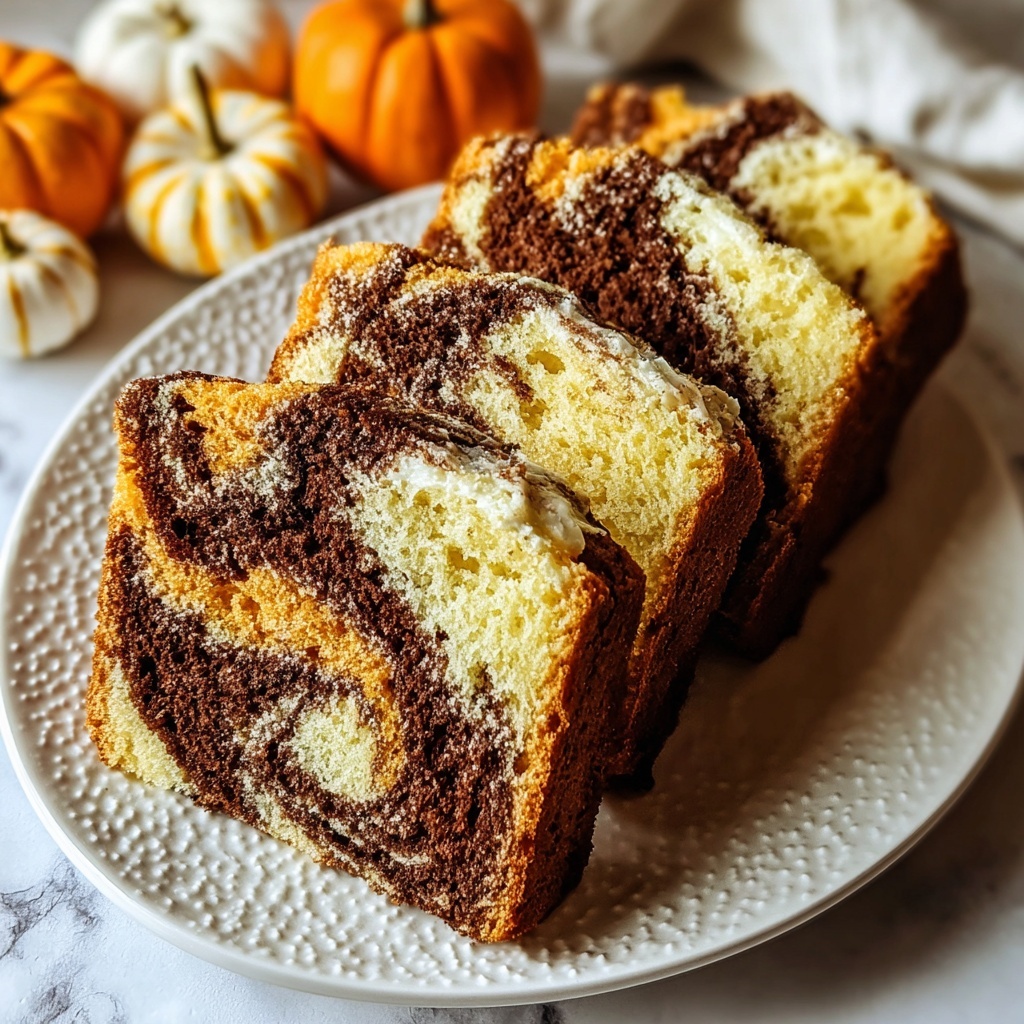 Swirled Pumpkin Cream Cheese Bread Recipe - Recipe Image