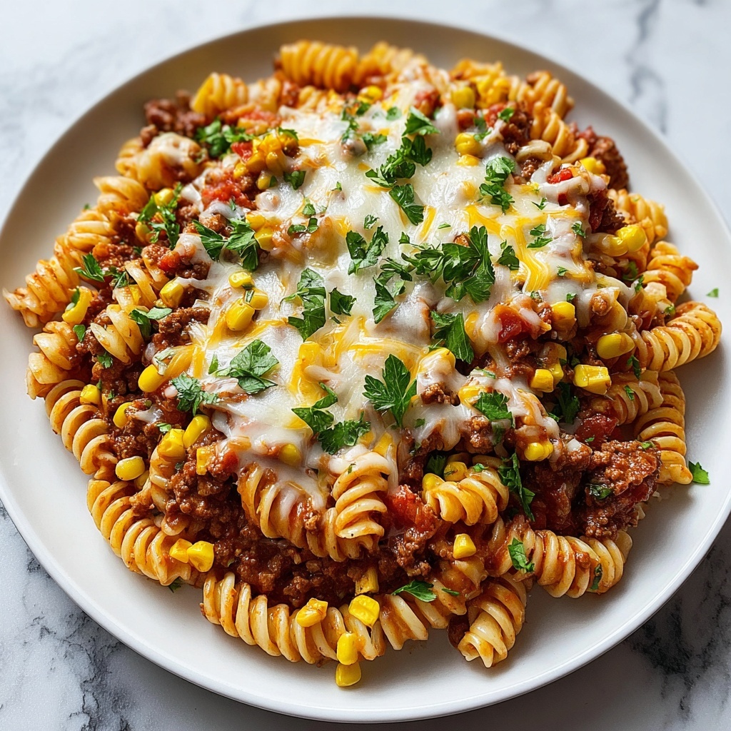 One Pot Taco Pasta Recipe - Recipe Image