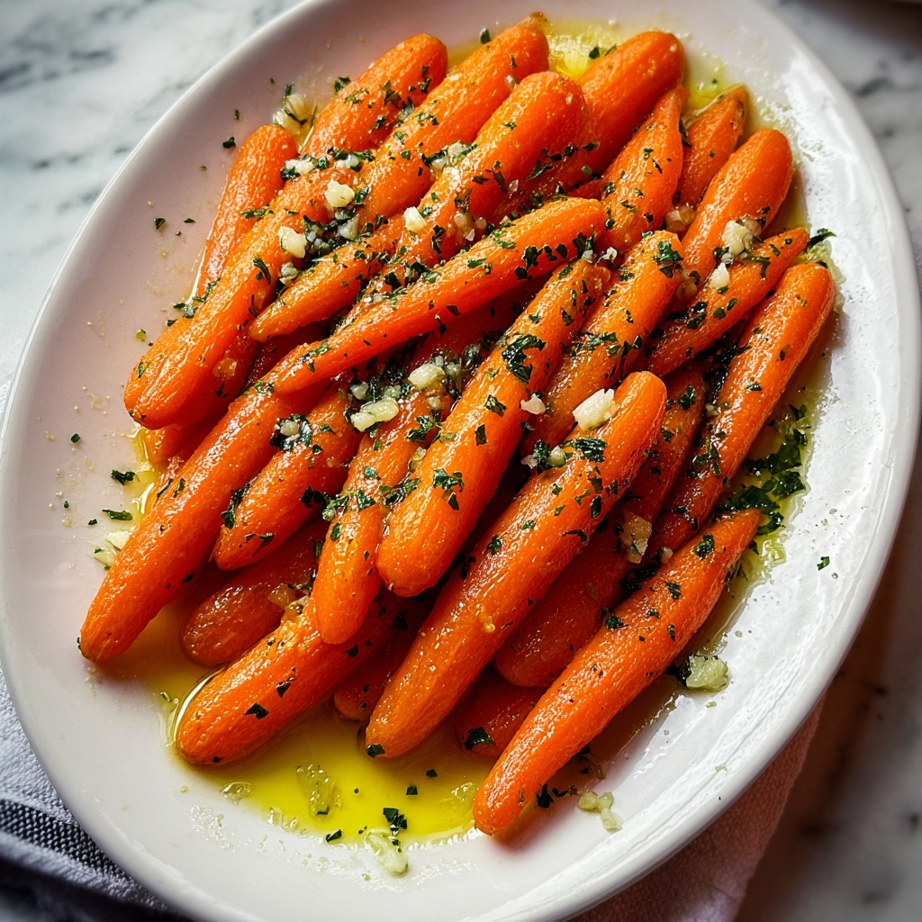 Honey Garlic Butter Roasted Carrots Recipe - Recipe Image