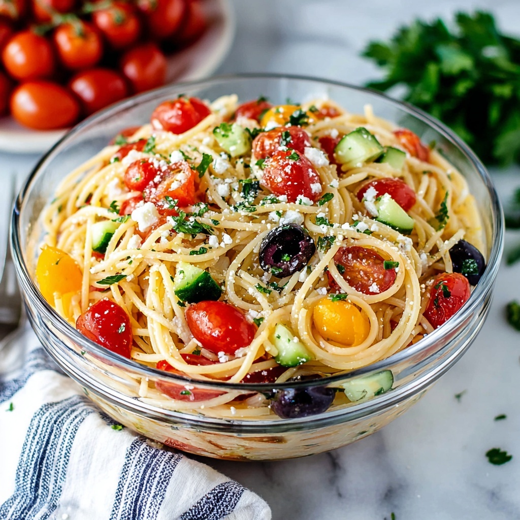 California Spaghetti Salad Recipe - Recipe Image