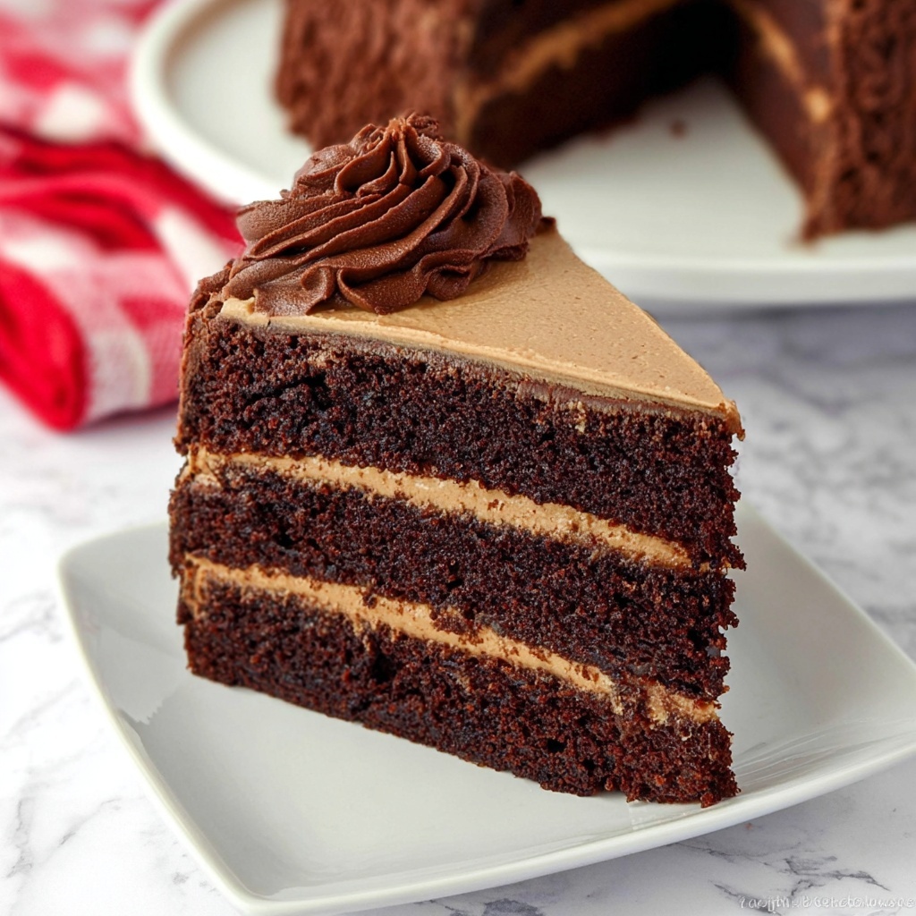 Instant Pot Chocolate Layered Cake Recipe - Recipe Image