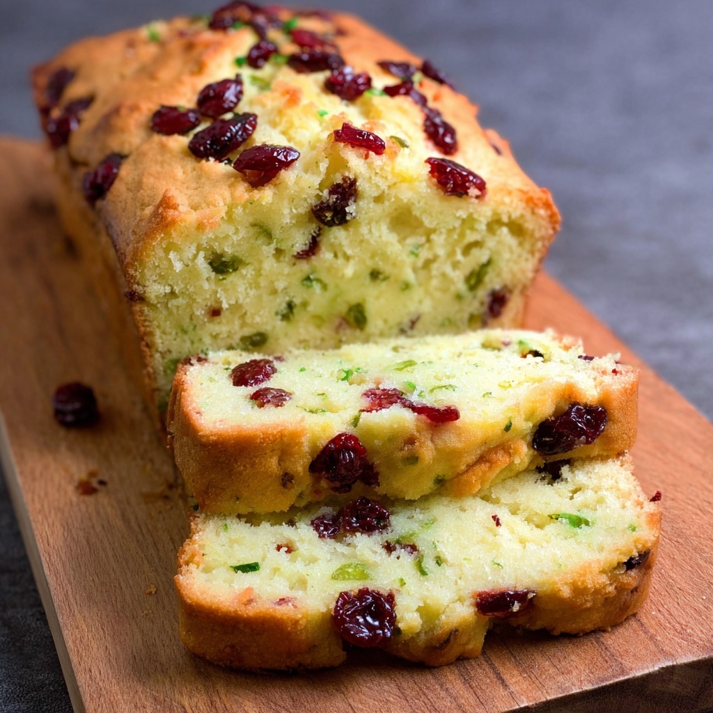 Cranberry Lemon Zucchini Bread Recipe - Recipe Image