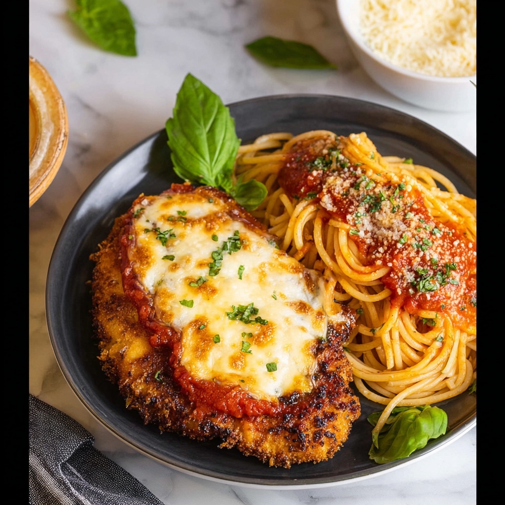 Classic Chicken Parmesan with Marinara and Mozzarella Recipe - Recipe Image