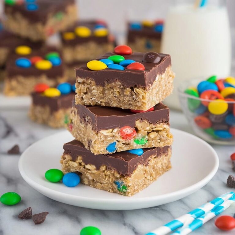 No-Bake Monster Cookie Bars Recipe