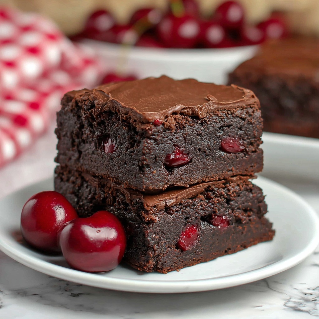 Cherry Pie Brownie Cheesecake Bars Recipe - Recipe Image