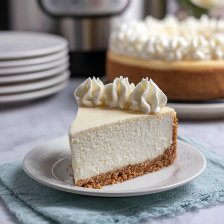 Instant Pot Vanilla Cheesecake Recipe
