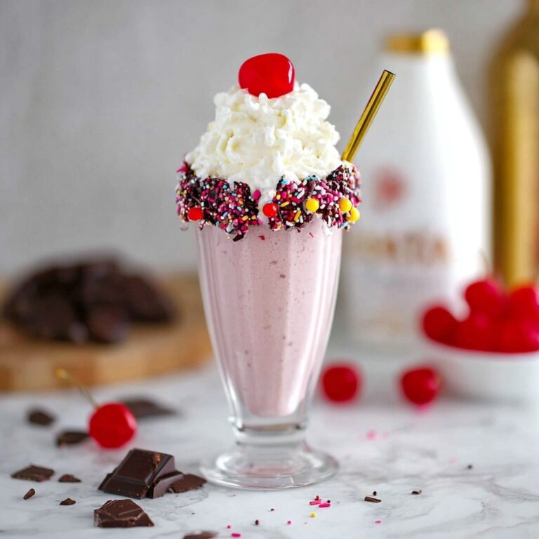 Boozy Chocolate Cherry Milkshake Recipe