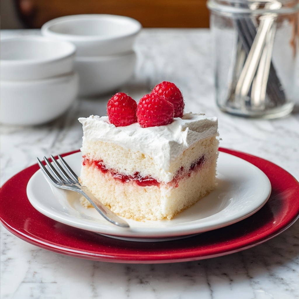 Raspberry Poke Cake Recipe - Recipe Image
