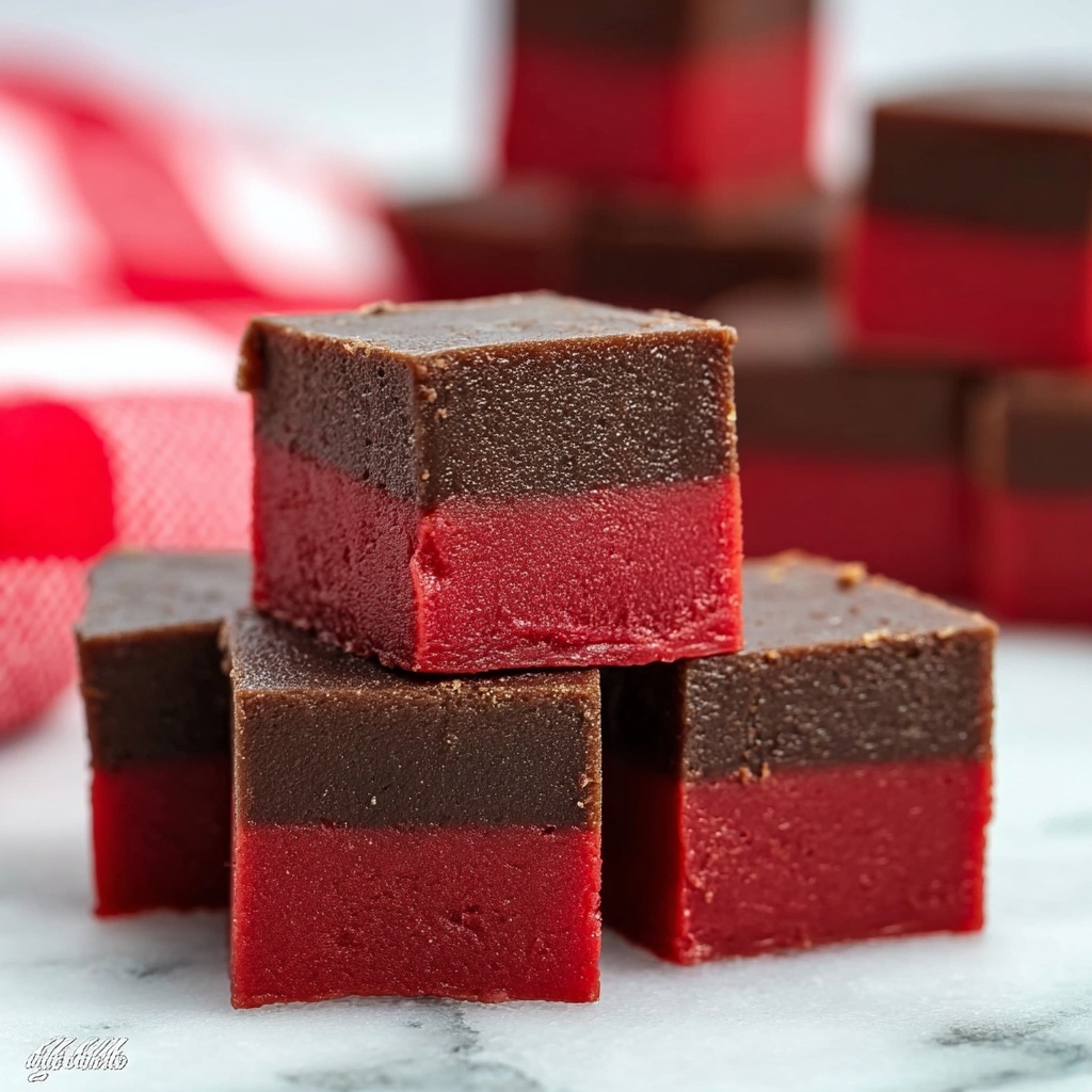 Red Velvet Fudge Recipe - Recipe Image