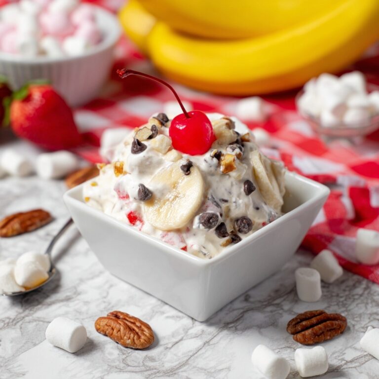 Banana Split Fluff Salad Recipe