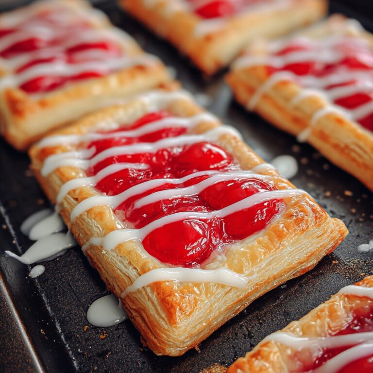 Cherry Danish Pastries with Cream Cheese and Cherry Filling Recipe