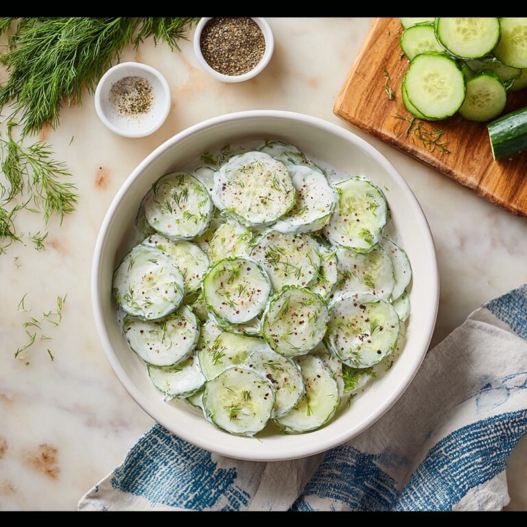 Creamy Cucumber Salad Recipe