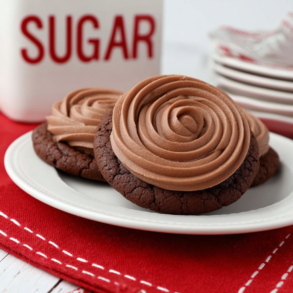 Chocolate Cookies with Chocolate Frosting Recipe - Recipe Image