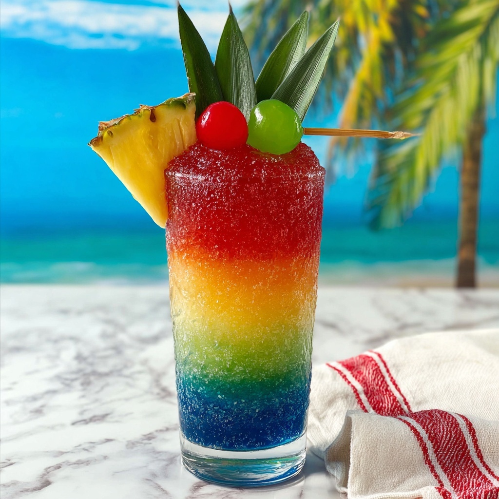 Rainbow Margarita Recipe - Recipe Image