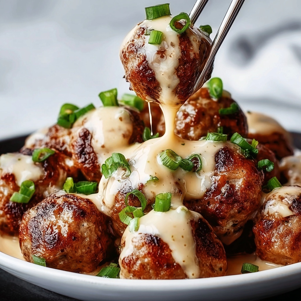 Juicy Korean BBQ Meatballs with Spicy Mayo Dip Recipe - Recipe Image