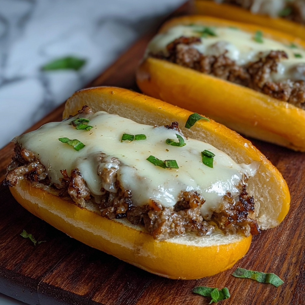 Irresistibly Cheesy Philly Cheesesteak Garlic Bread Bliss Recipe - Recipe Image
