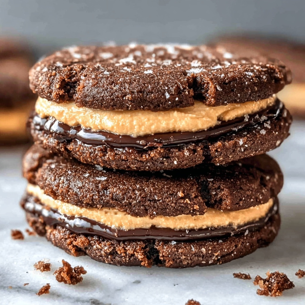 Indulgent Brownie Cookie Dough Sandwich Cookies Recipe - Recipe Image