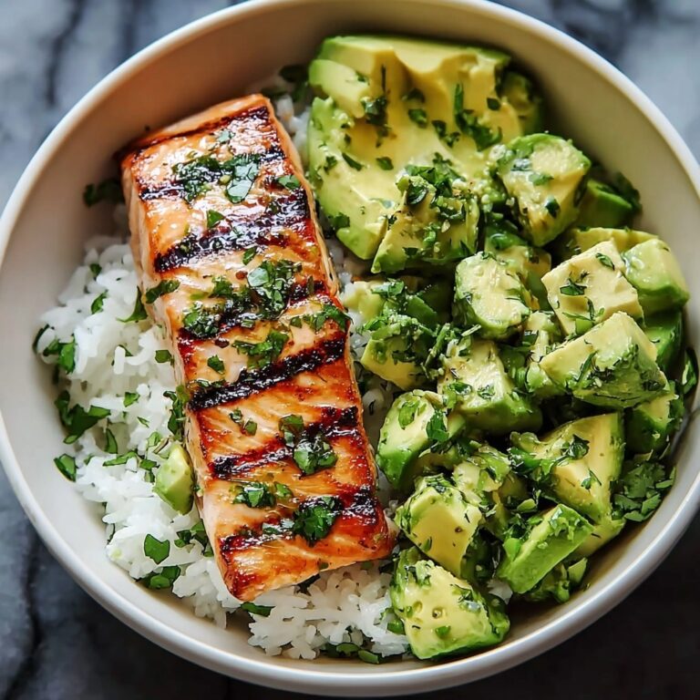 Irresistibly Tasty Chipotle Glazed Salmon Bowl with Avocado and Feta Recipe