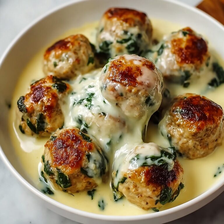Irresistibly Creamy Baked Chicken Ricotta Meatballs with Spinach Recipe