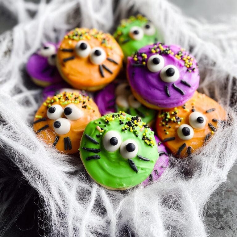 Monster Oreo Cookies with Candy Eyes and Colorful Candy Melts Recipe