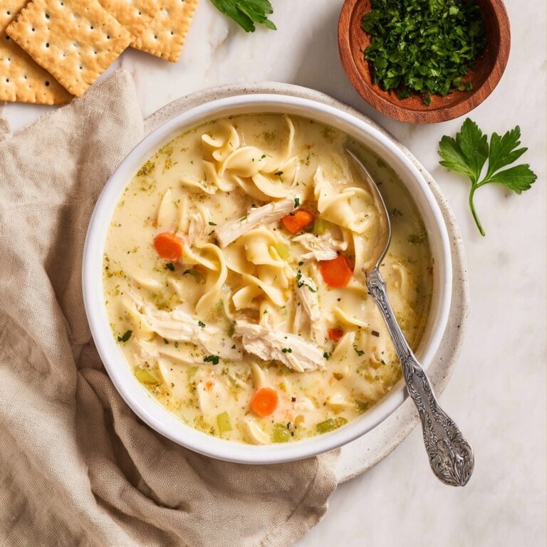 Creamy Chicken Noodle Soup Recipe