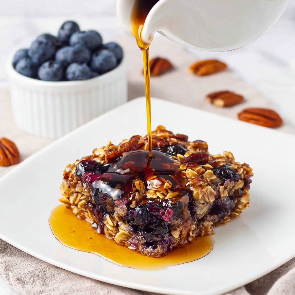 Blueberry Baked Oatmeal Recipe - Recipe Image