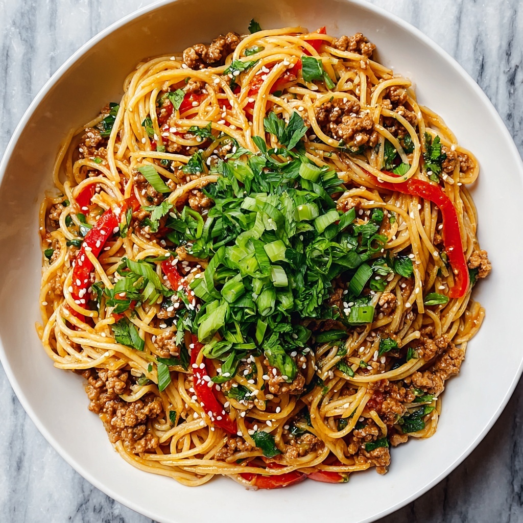 Ground Chicken Sweet Chili Noodles Recipe - Recipe Image