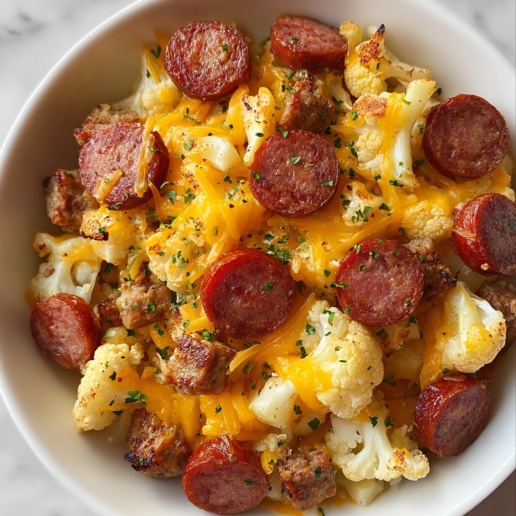 Cheesy Ranch Potatoes with Smoked Sausage Recipe - Recipe Image