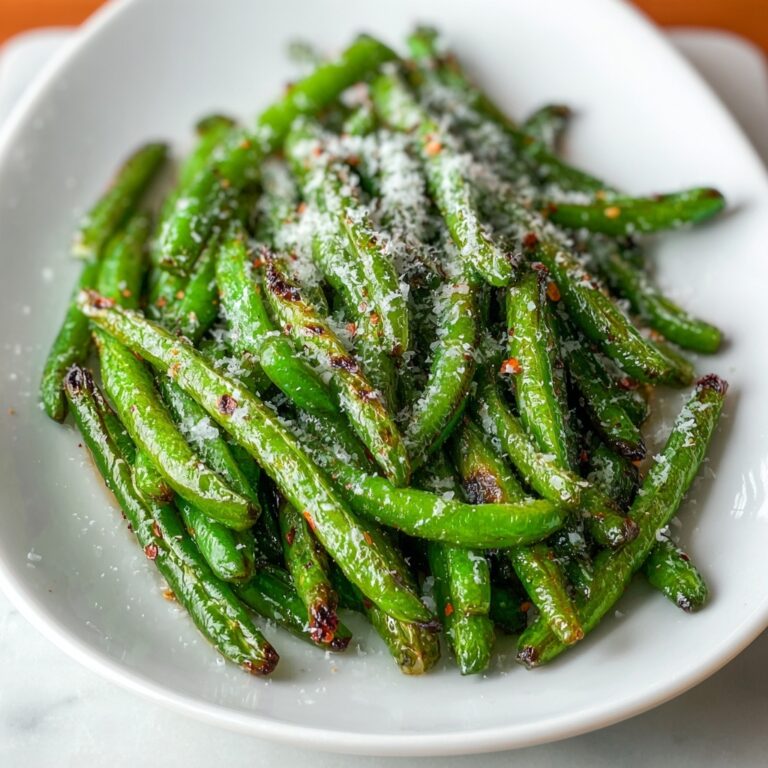 Roasted Parmesan Green Beans Recipe